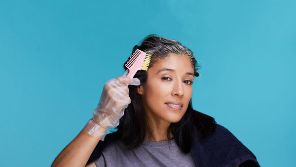 Women Applying Hair Color at Home